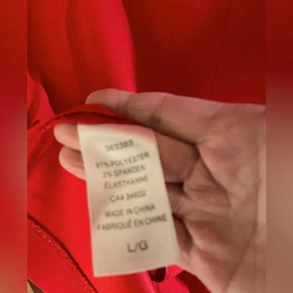 Mario Serrani large fitted sheath midi dress.  Lining on top of front & back. - Picture 6 of 10